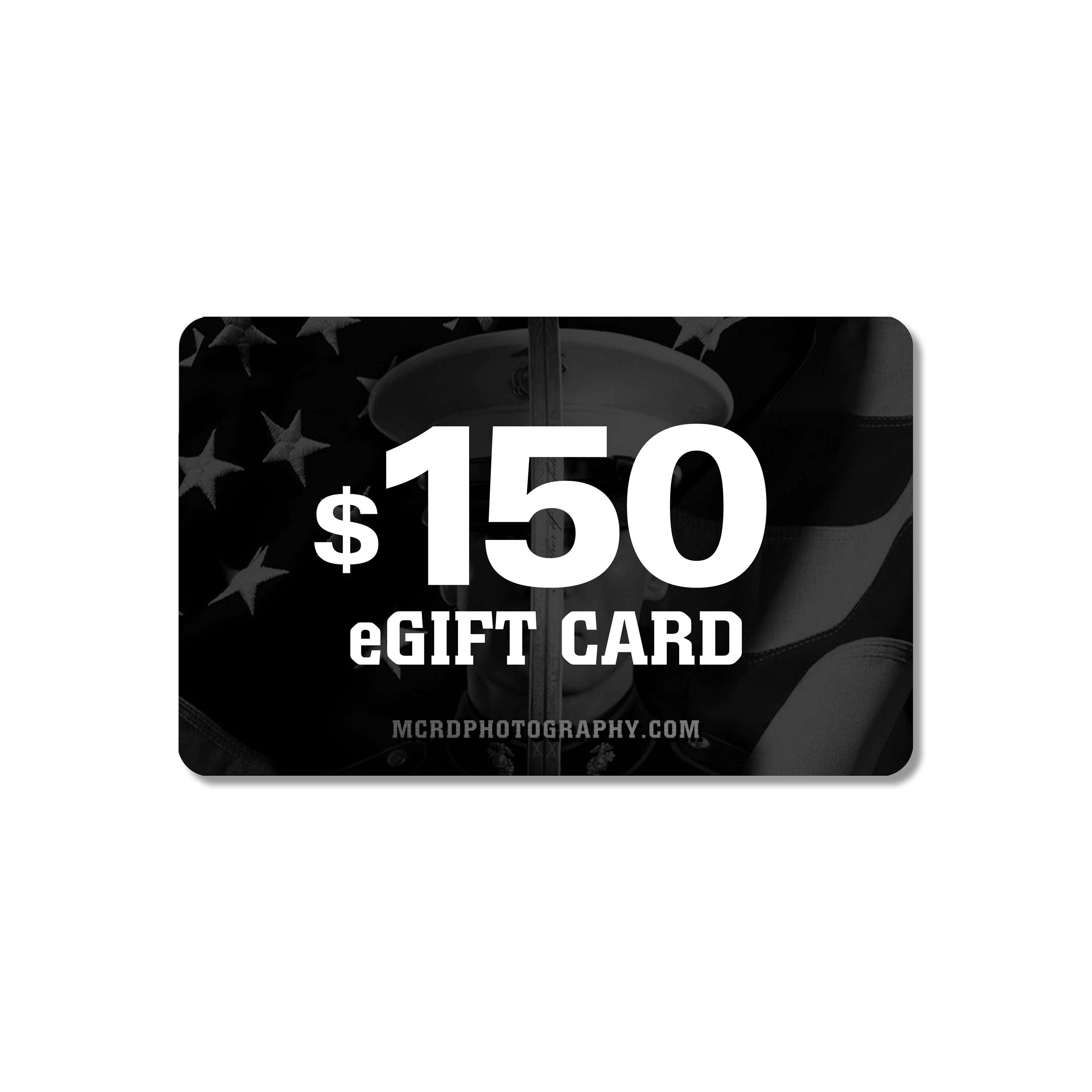 MCRD eGift Card. Marines Digital gift card usable on USMC photos, videos, apparel, and accessories.