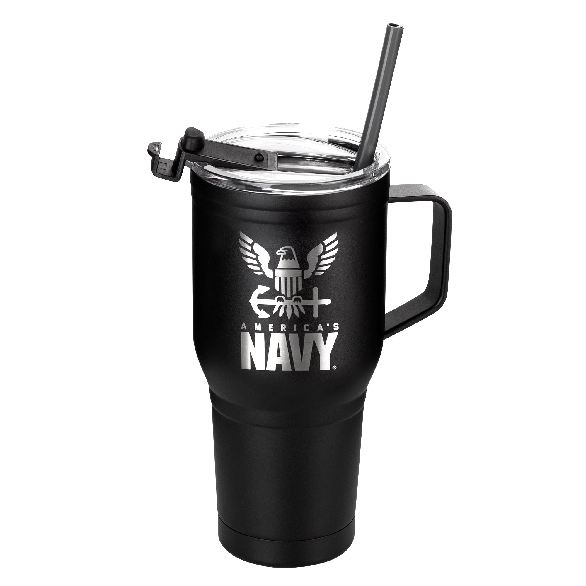 30 oz Insulated Stainless Steel Tumbler Travel Mug with Handle