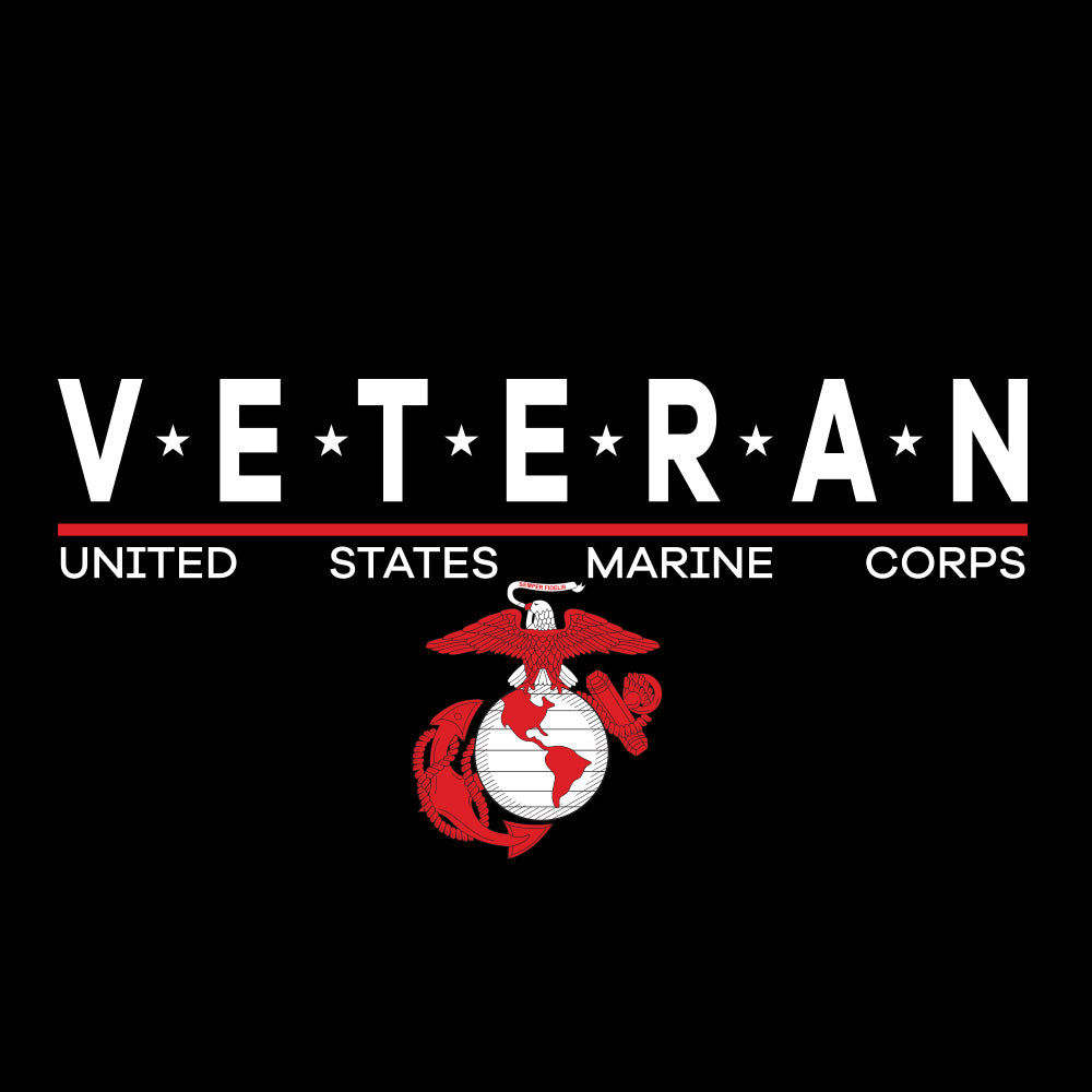 United States Marine Corps V*E*T*E*R*A*N T-Shirt-USMC Vet Shirt