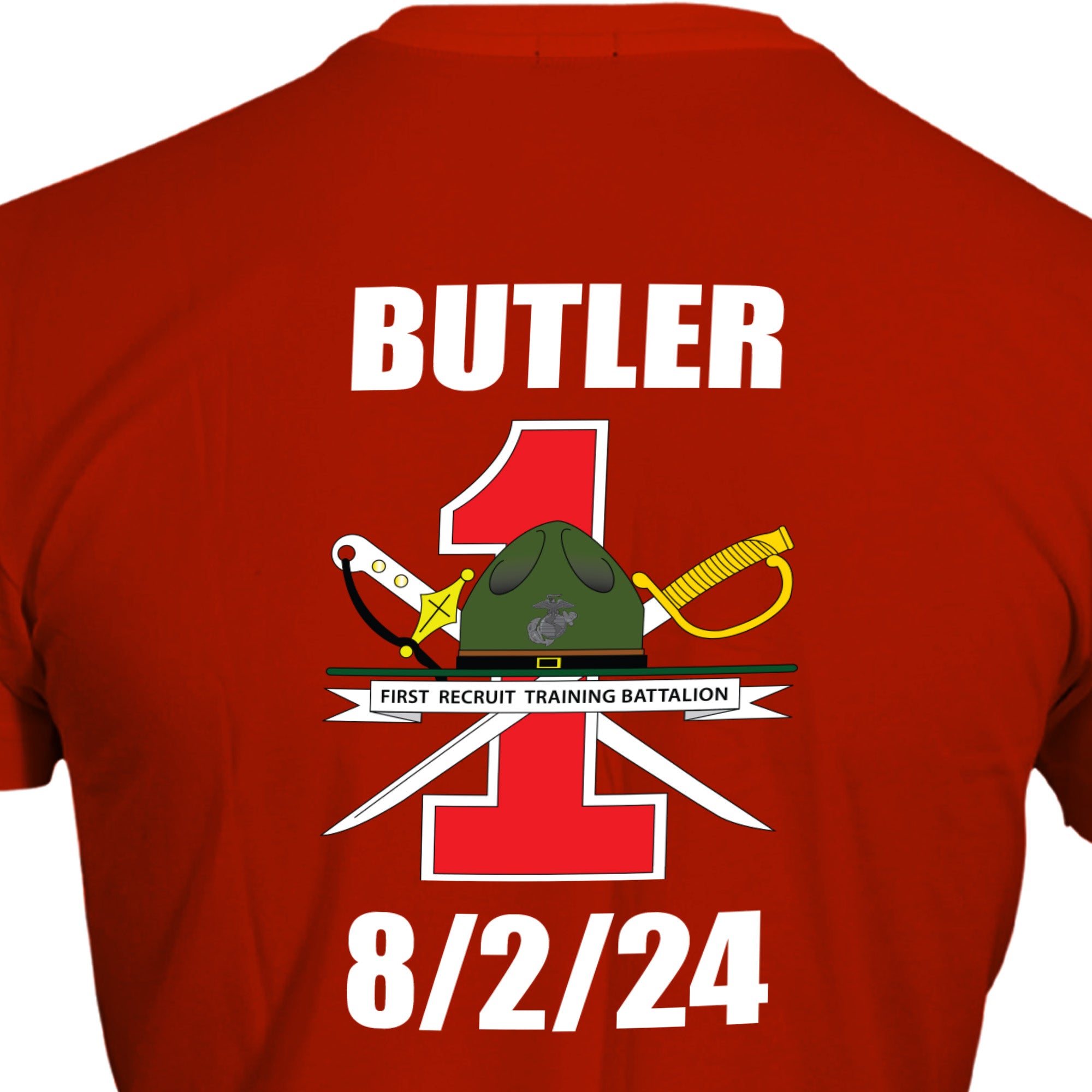 USMC "Sleep Tight America, My *Marine* Has Your Back" T-Shirt with Customizable Back