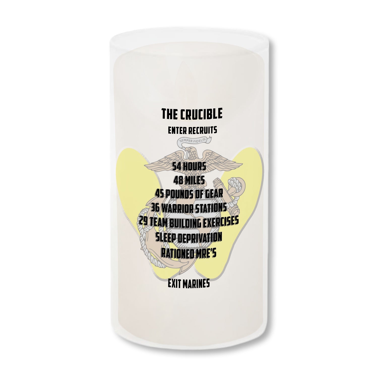 Crucible Candle with Crucible Challenge Coin