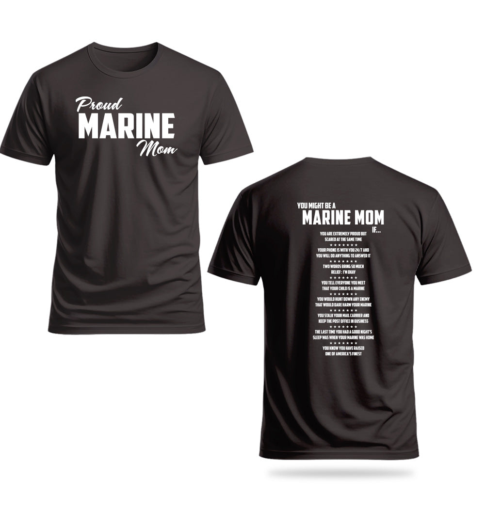 You Might Be a Marine Family If Marine Graduation T-shirt