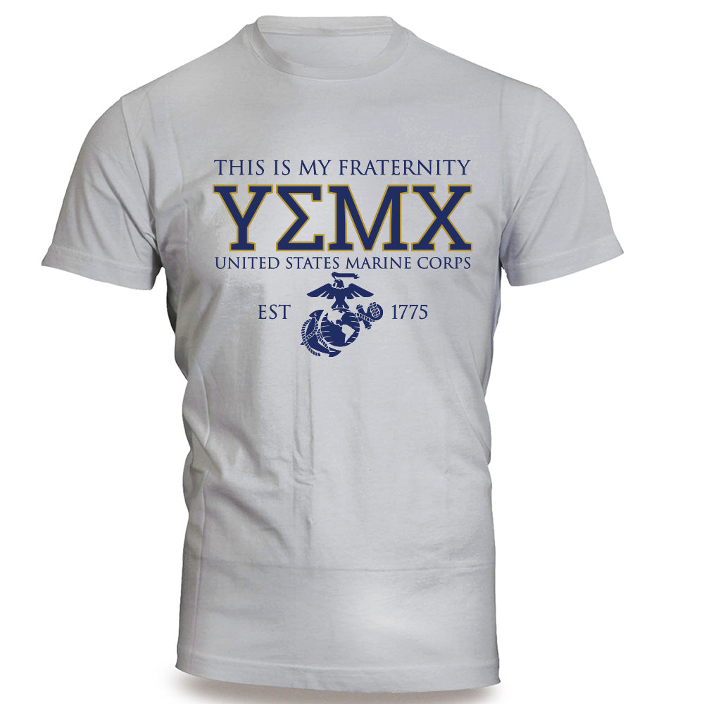 USMC Fraternity T-Shirt-Parris Island or MCRD San Diego