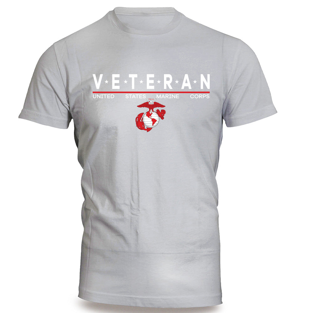 United States Marine Corps V*E*T*E*R*A*N T-Shirt-USMC Vet Shirt