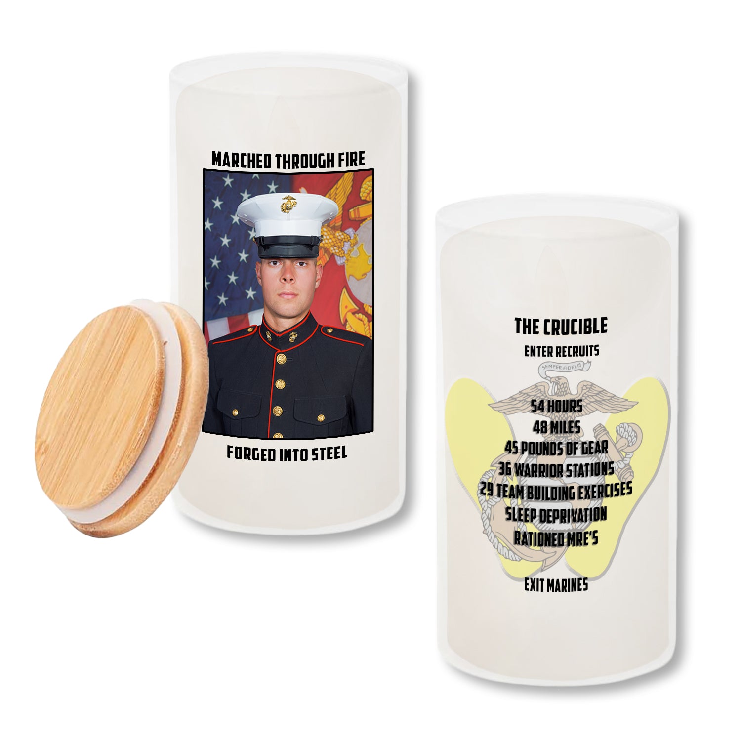 Crucible Candle with Crucible Challenge Coin
