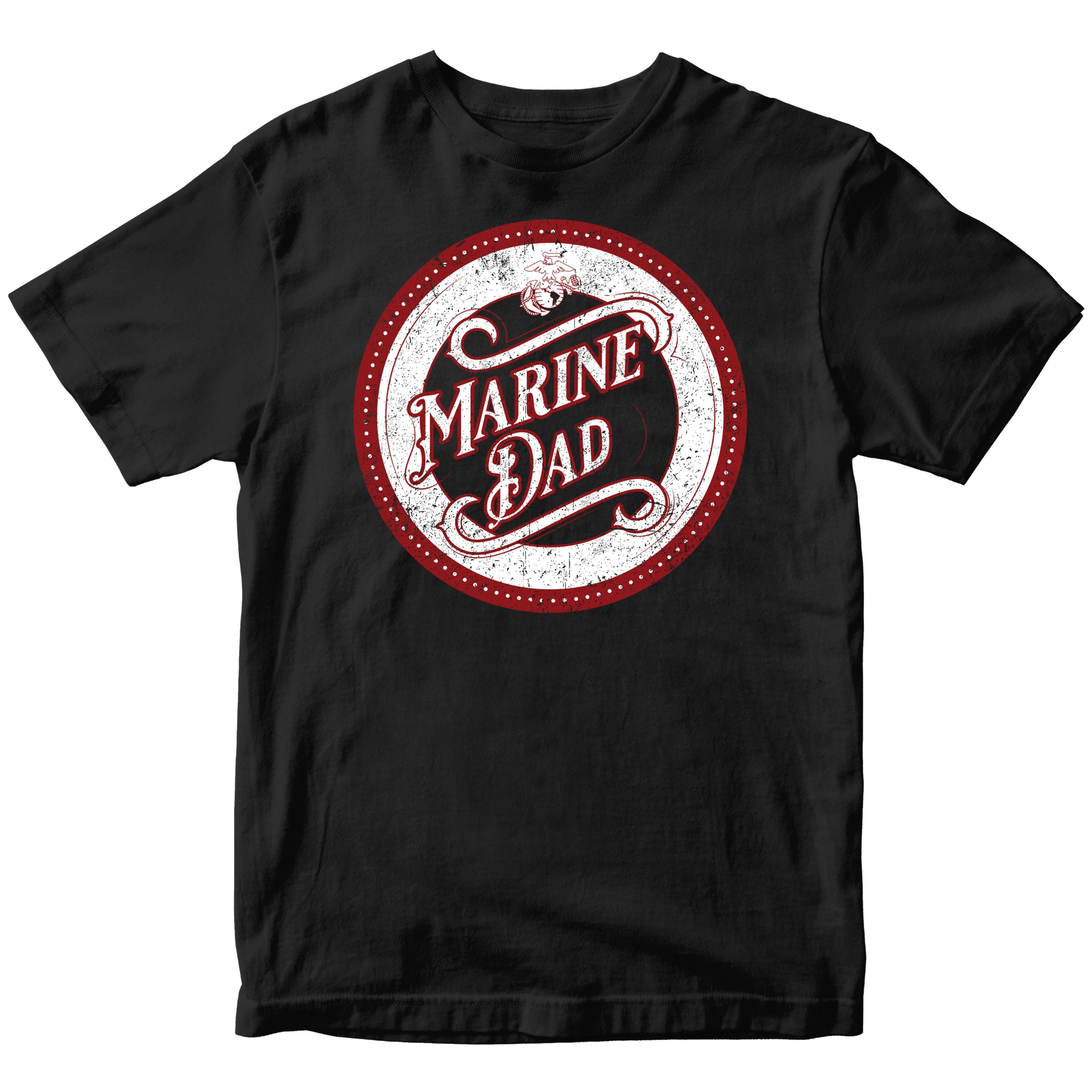 USMC Proud Mom/Dad T-Shirt with Customizable Back <br> MADE IN USA