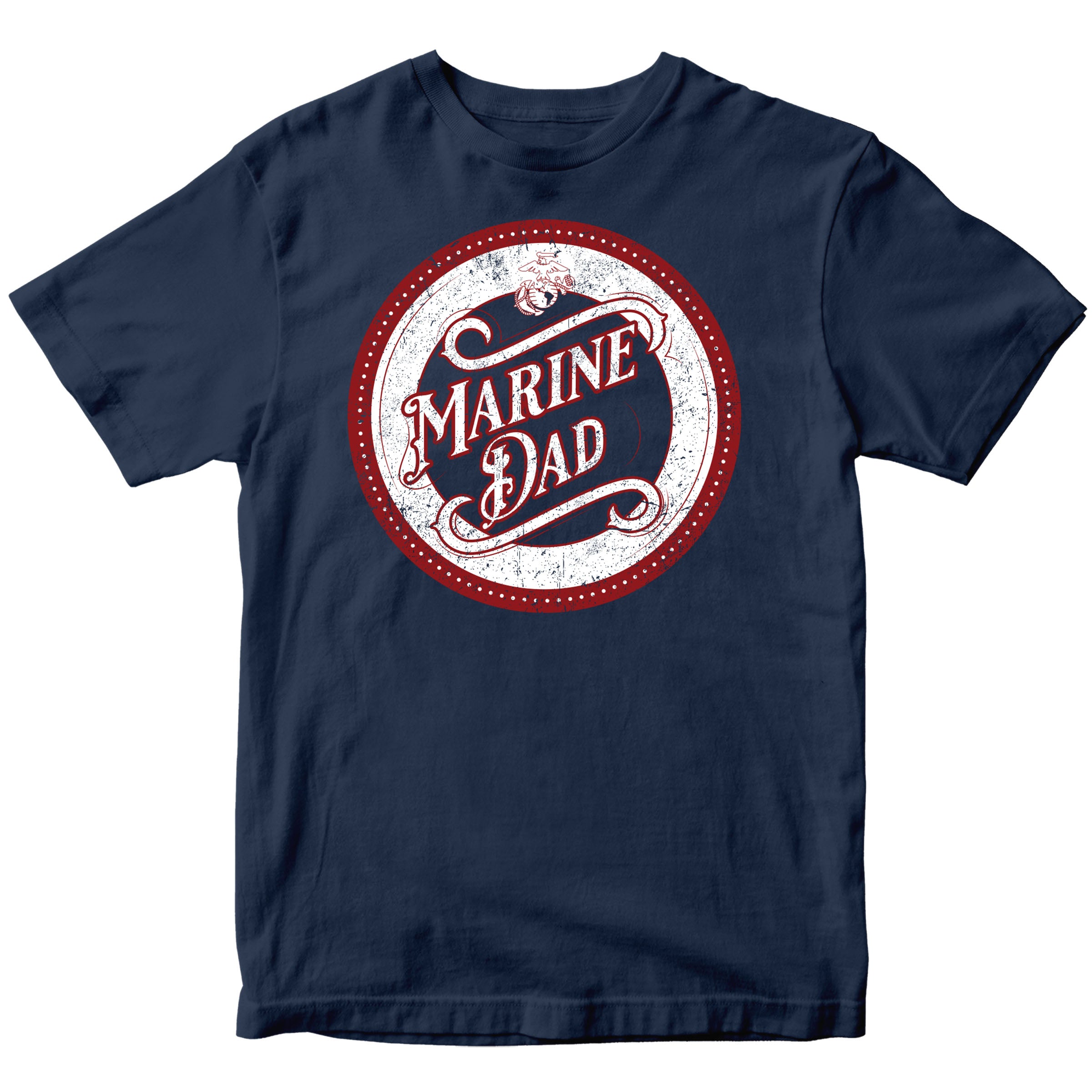 USMC Proud Mom/Dad T-Shirt with Customizable Back <br> MADE IN USA