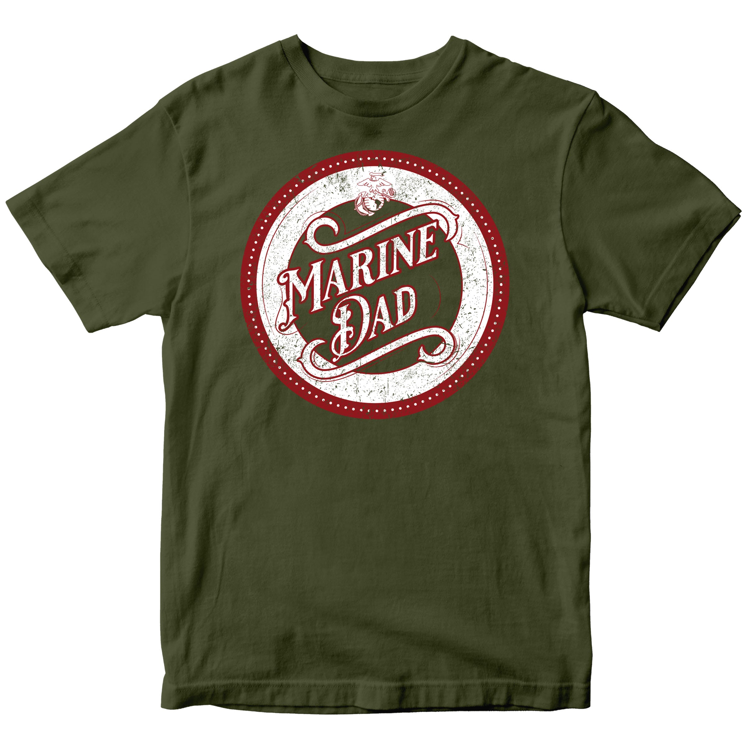 USMC Proud Mom/Dad T-Shirt with Customizable Back <br> MADE IN USA