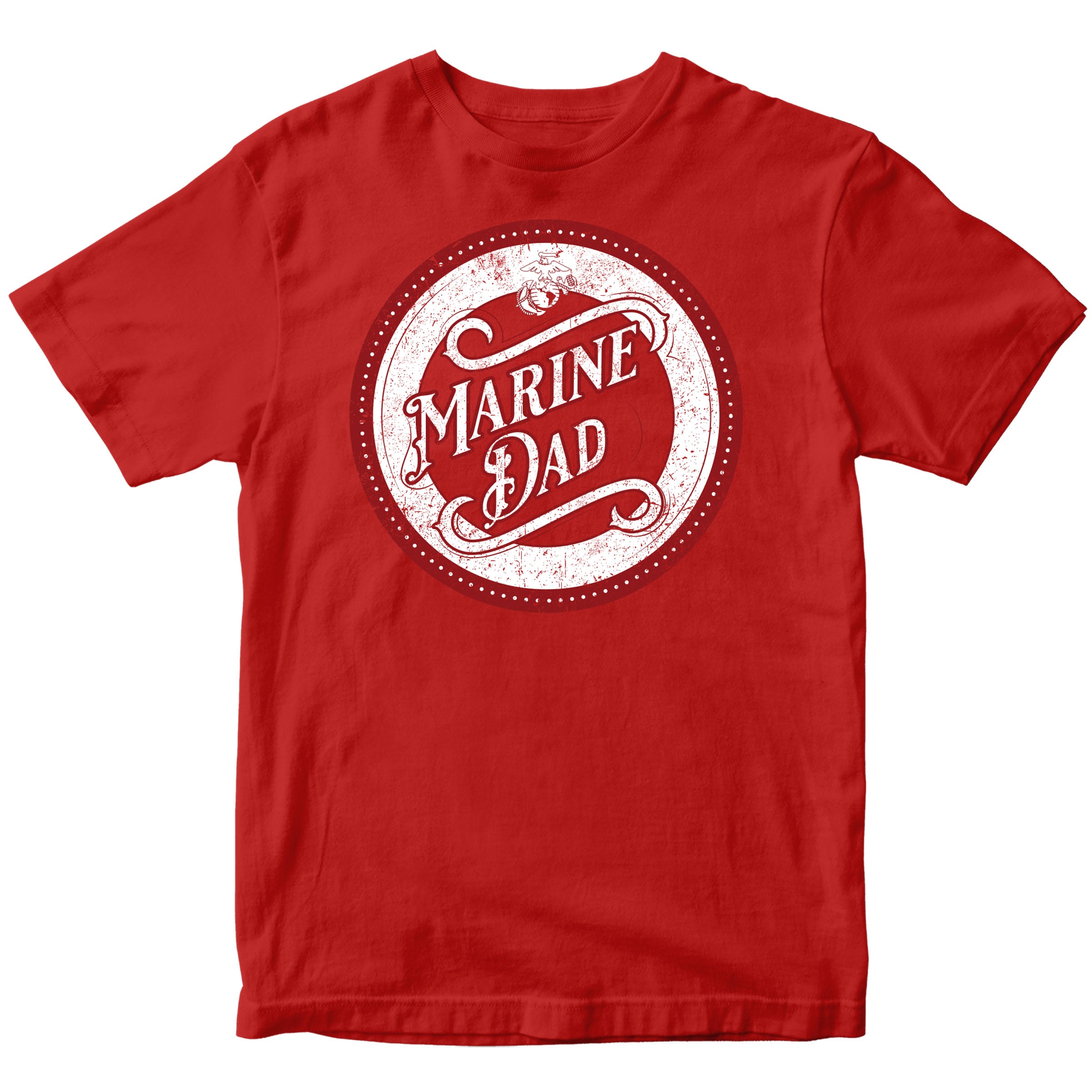 USMC Proud Mom/Dad T-Shirt with Customizable Back <br> MADE IN USA