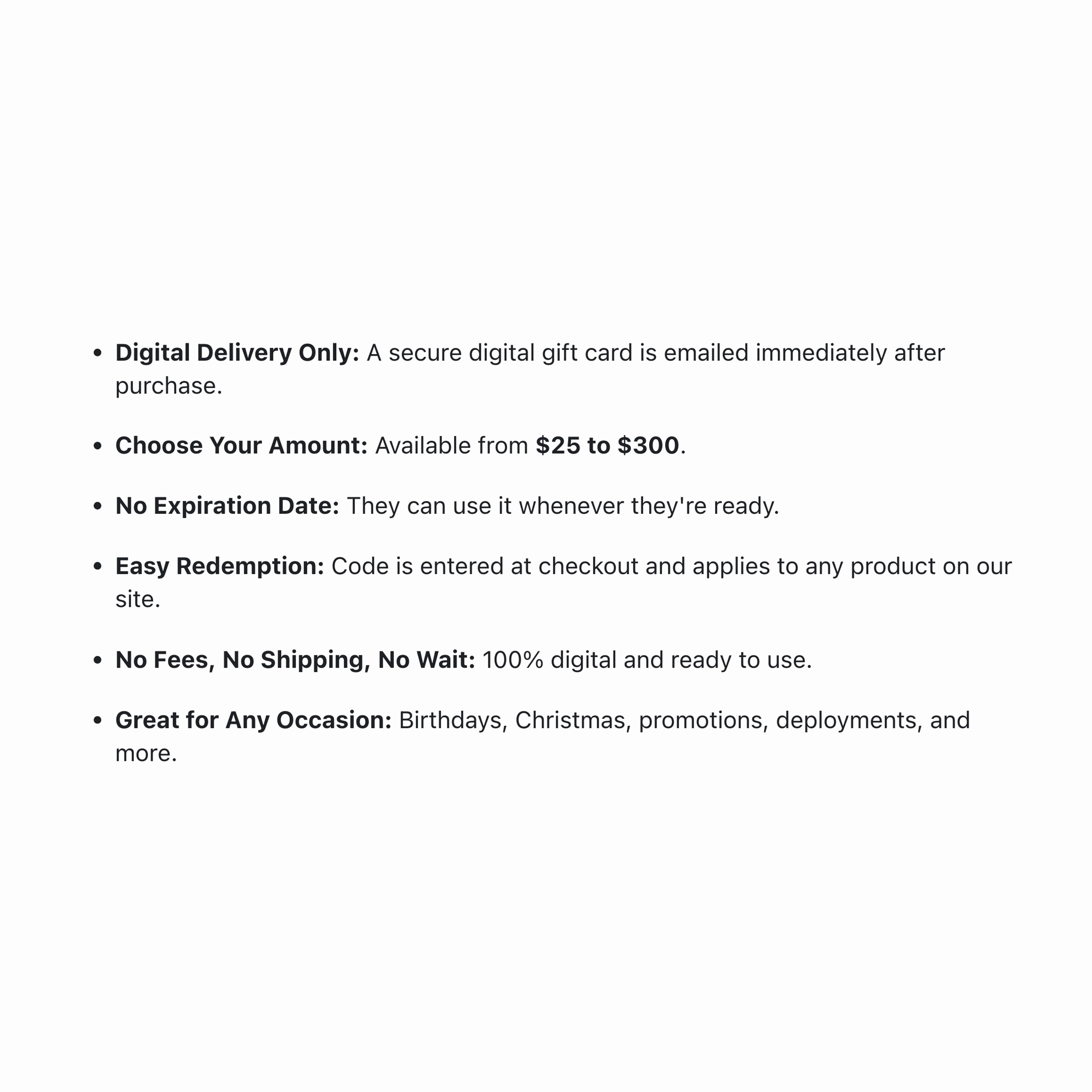 MCRD eGift Card. Marines Digital gift card usable on USMC photos, videos, apparel, and accessories.