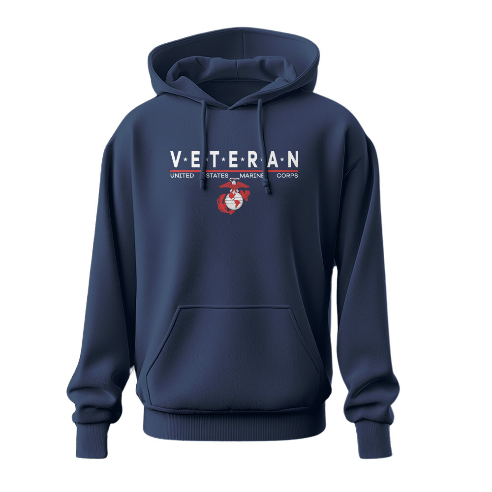 United States Marine Corps V*E*T*E*R*A*N Hoodie-USMC Vet Hoodie