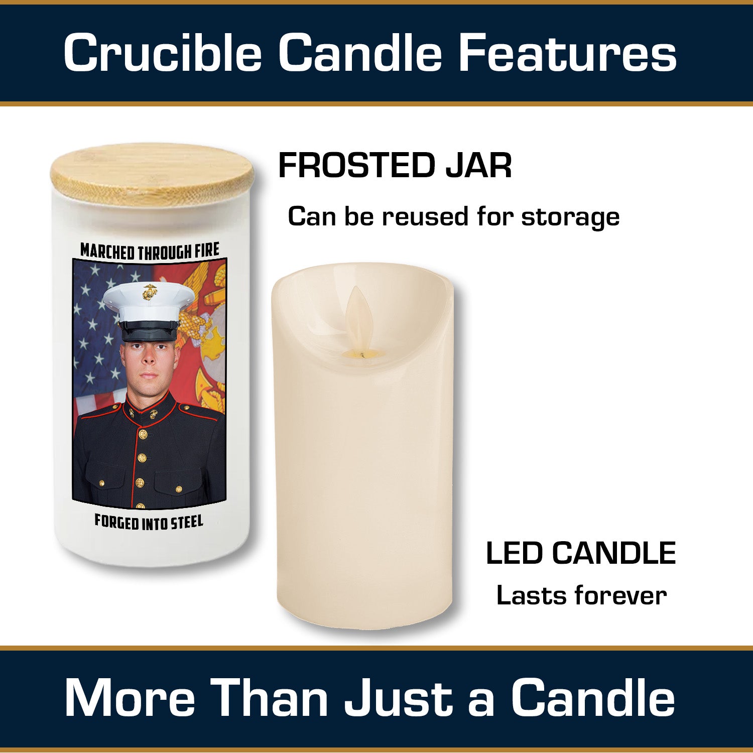 Crucible Candle with Crucible Challenge Coin
