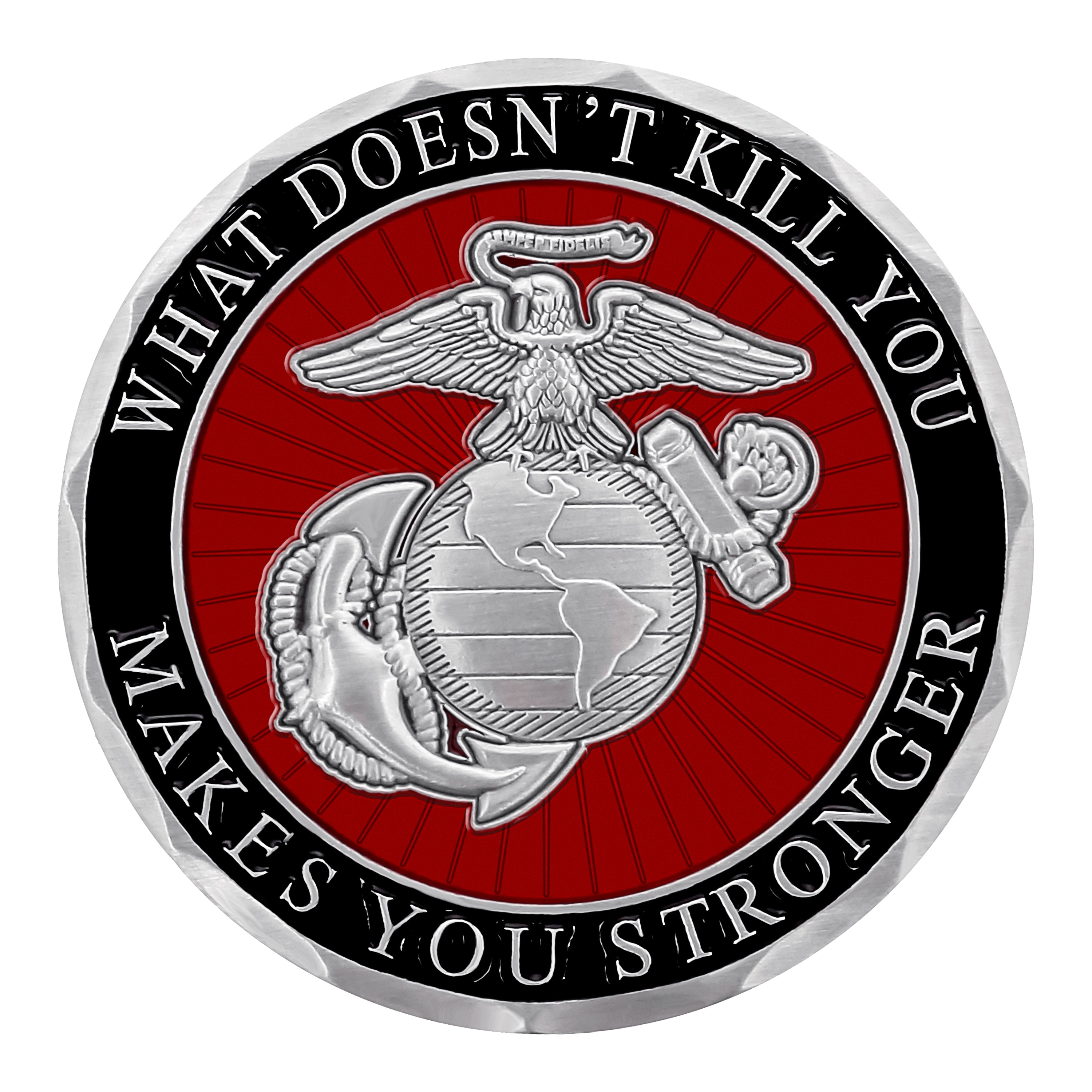 USMC What Doesn't Kill You Challenge Coin