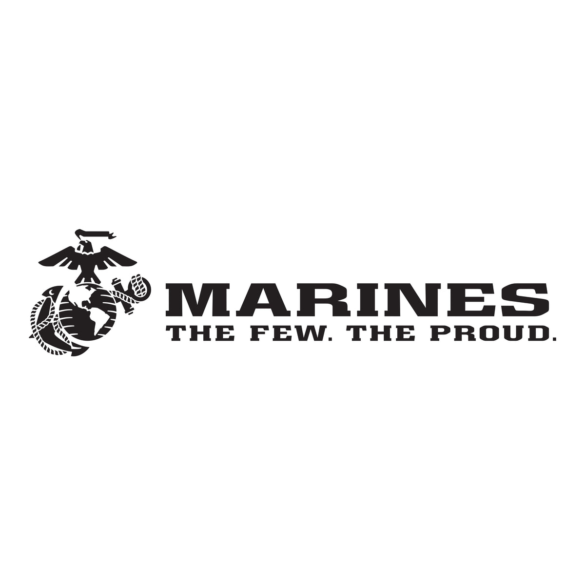 USMC Eagle Globe Anchor and The Few The Proud slogan