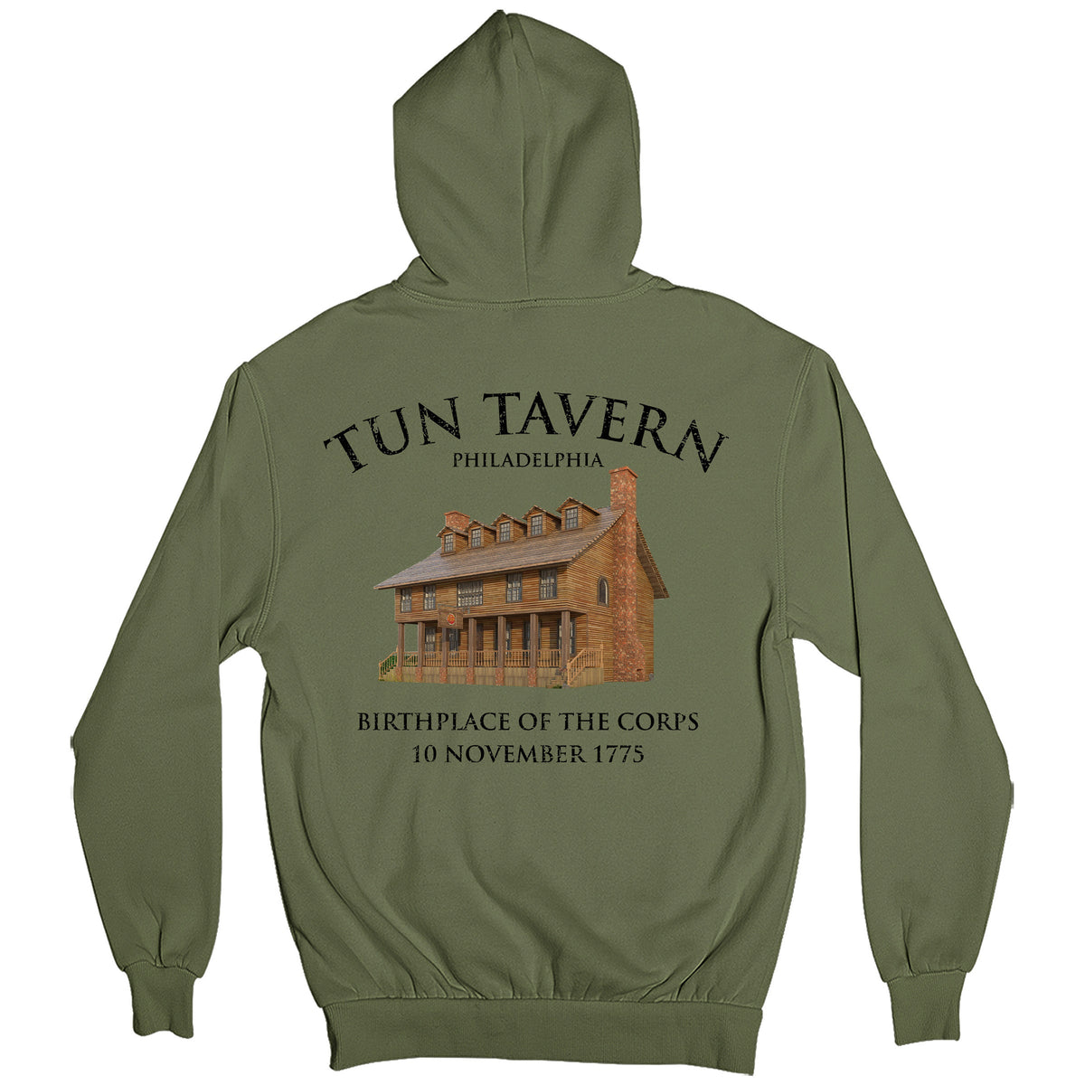 Green Marines Tun Tavern Hoodie.