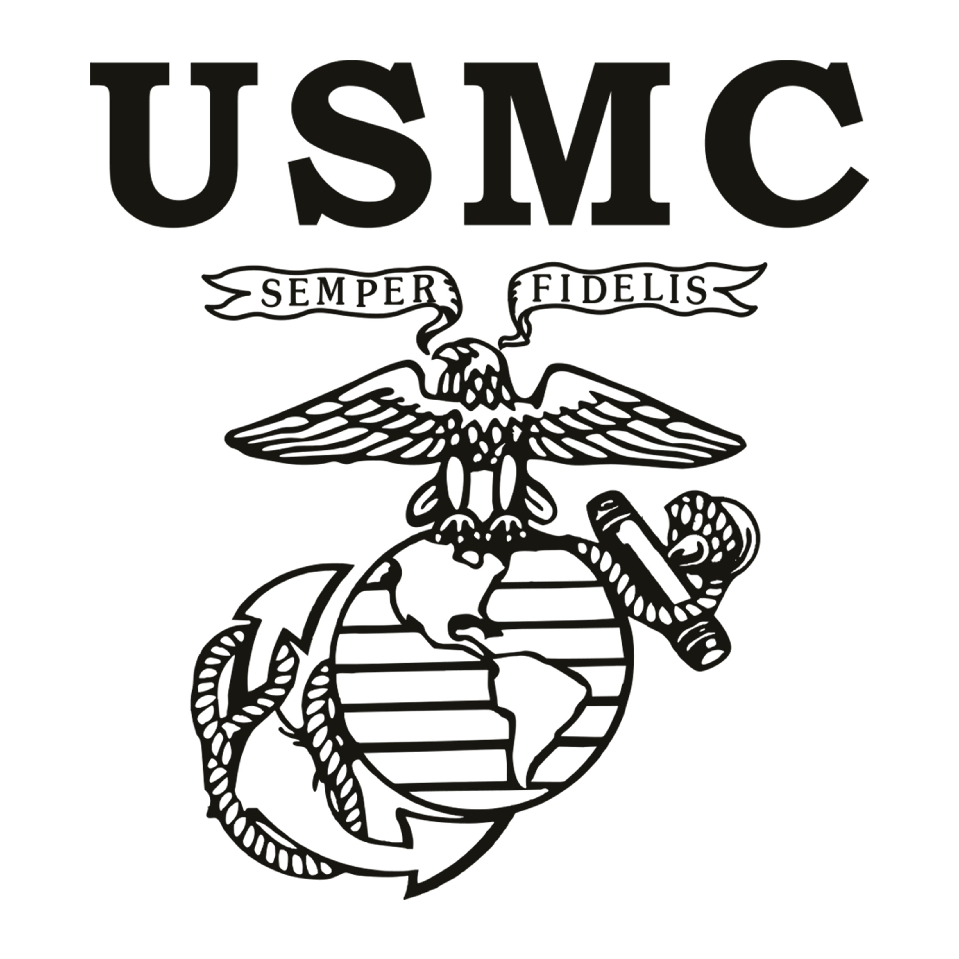 USMC Old School EGA Performance Polo