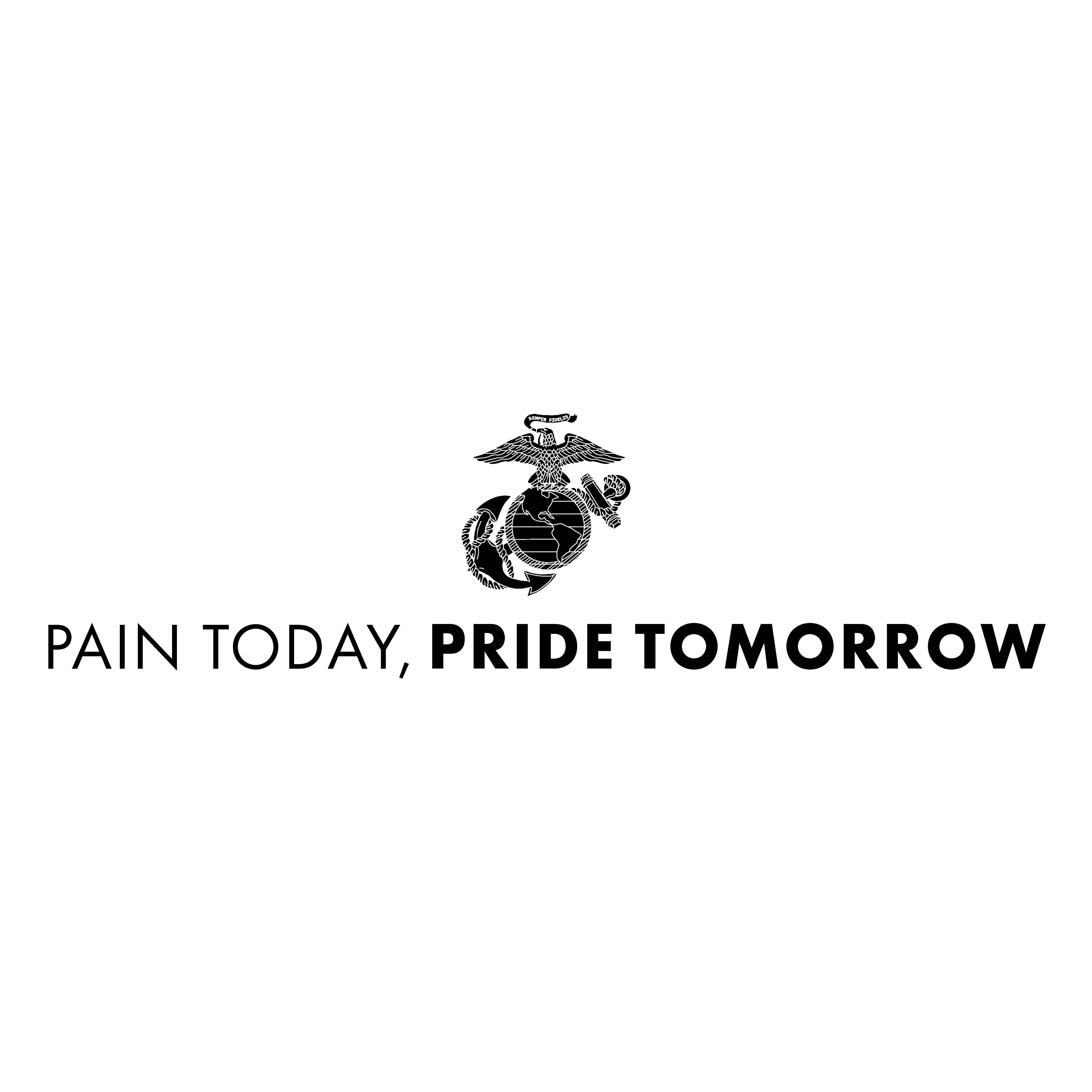 Marines "Pain Today, Pride Tomorrow" T-shirt