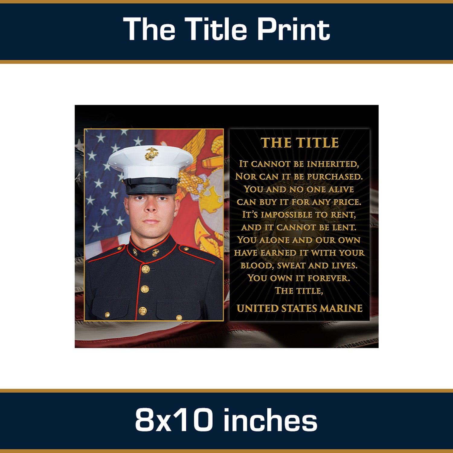 8" x 10" The Title Print - RECEIVE BEFORE GRADUATION!