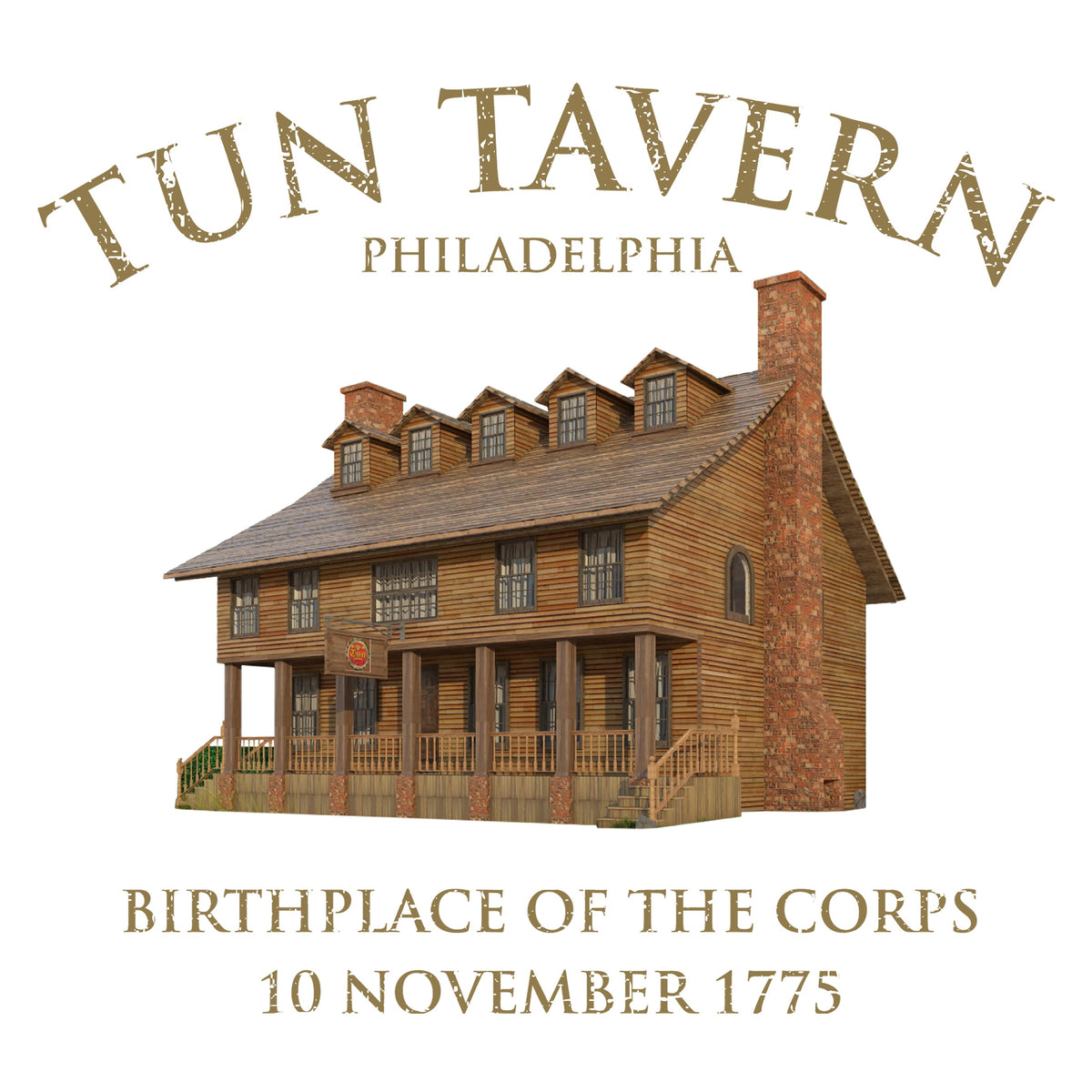 USMC Tun Tavern Born in a Bar Sweatshirt