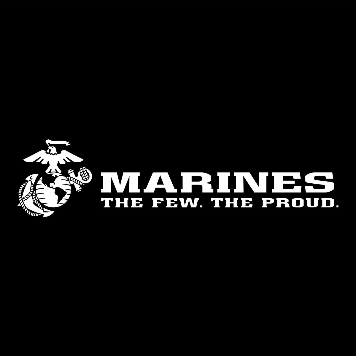 USMC Eagle Globe Anchor and The Few The Proud slogan