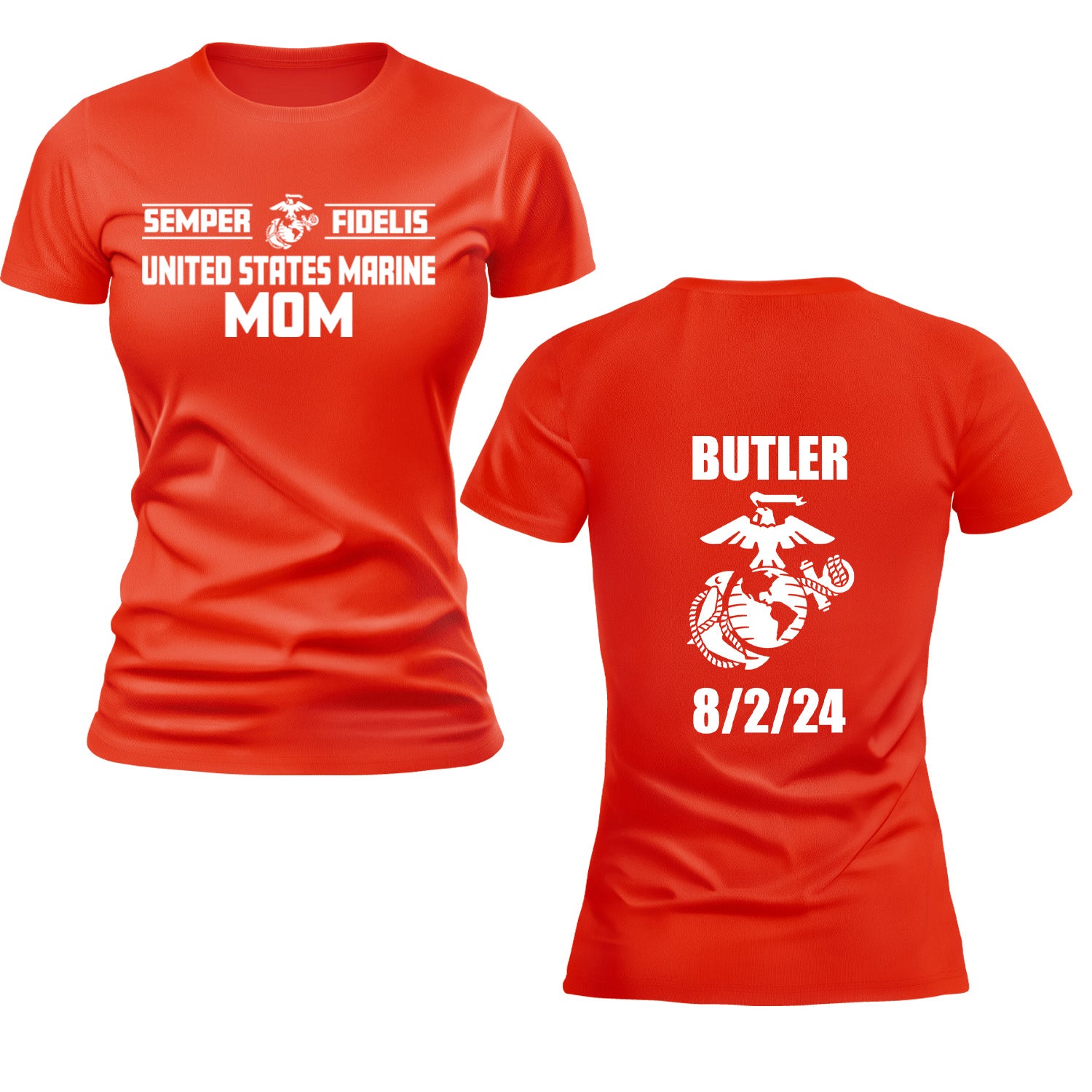 Ladies United States Marine Parent T-Shirt
