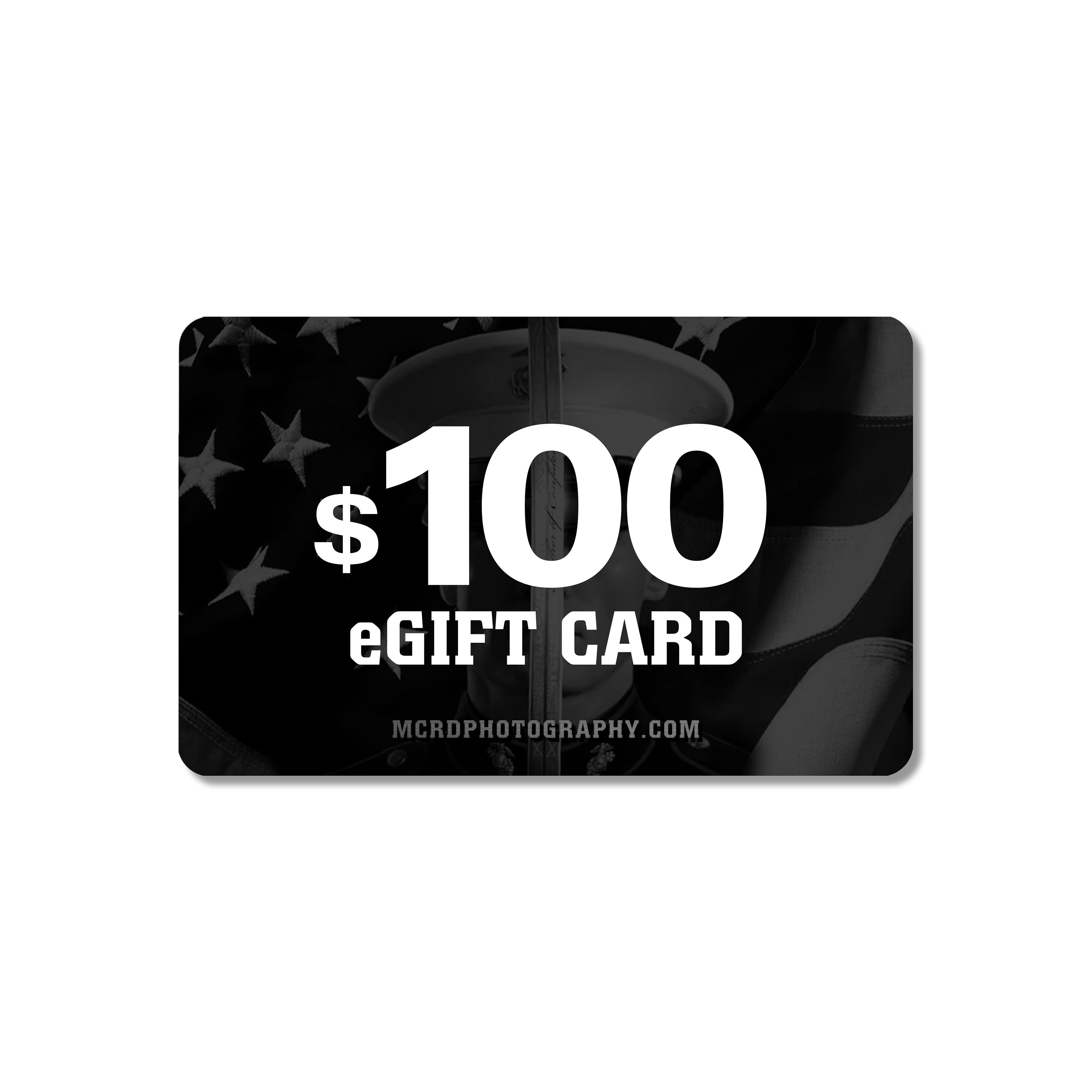 MCRD eGift Card. Marines Digital gift card usable on USMC photos, videos, apparel, and accessories.