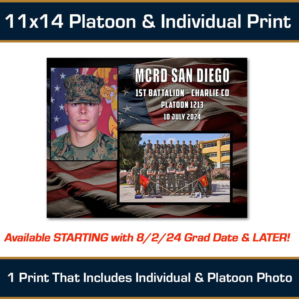 11" x 14" Individual & Platoon Photo Print