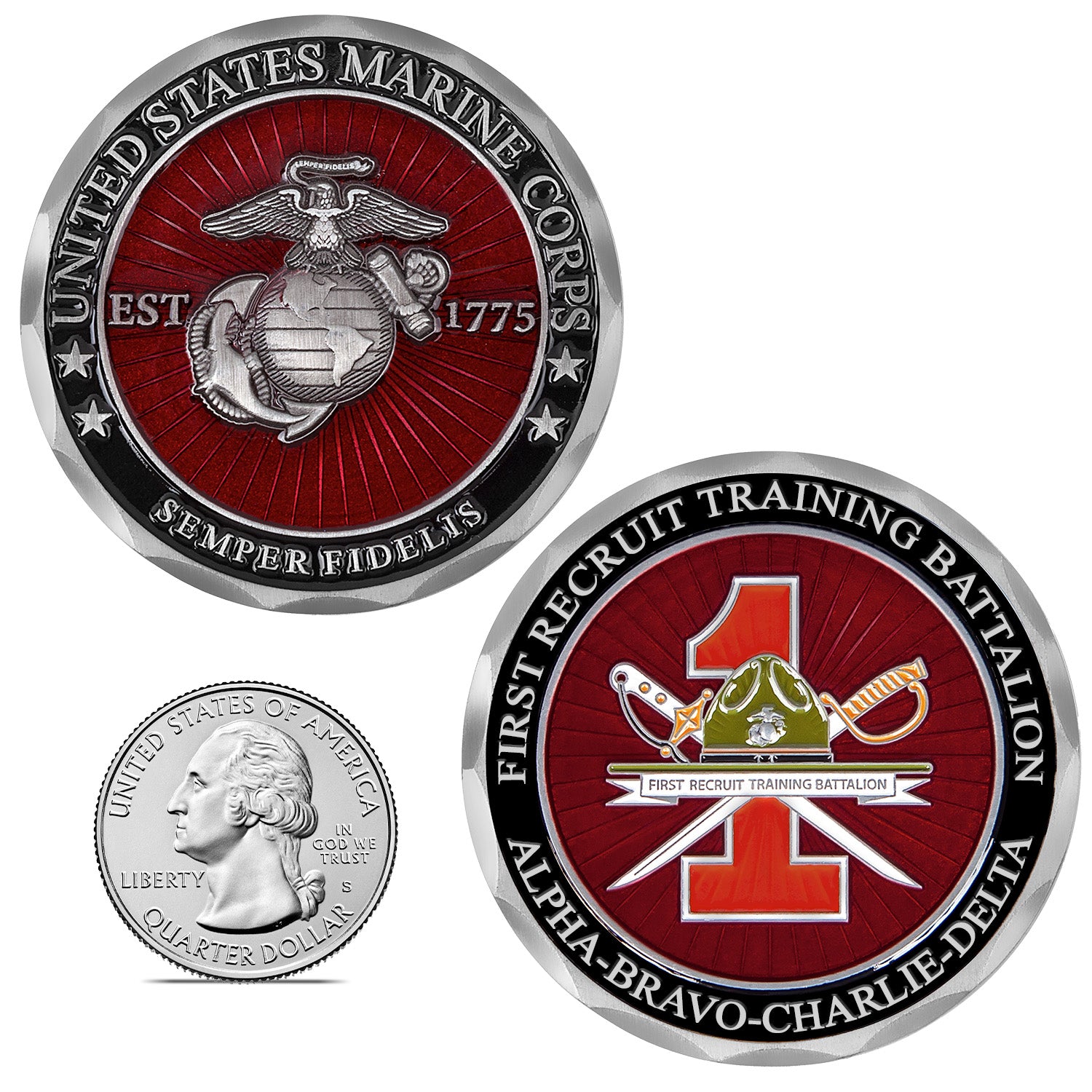 MCRD San Diego USMC Battalion Challenge Coins