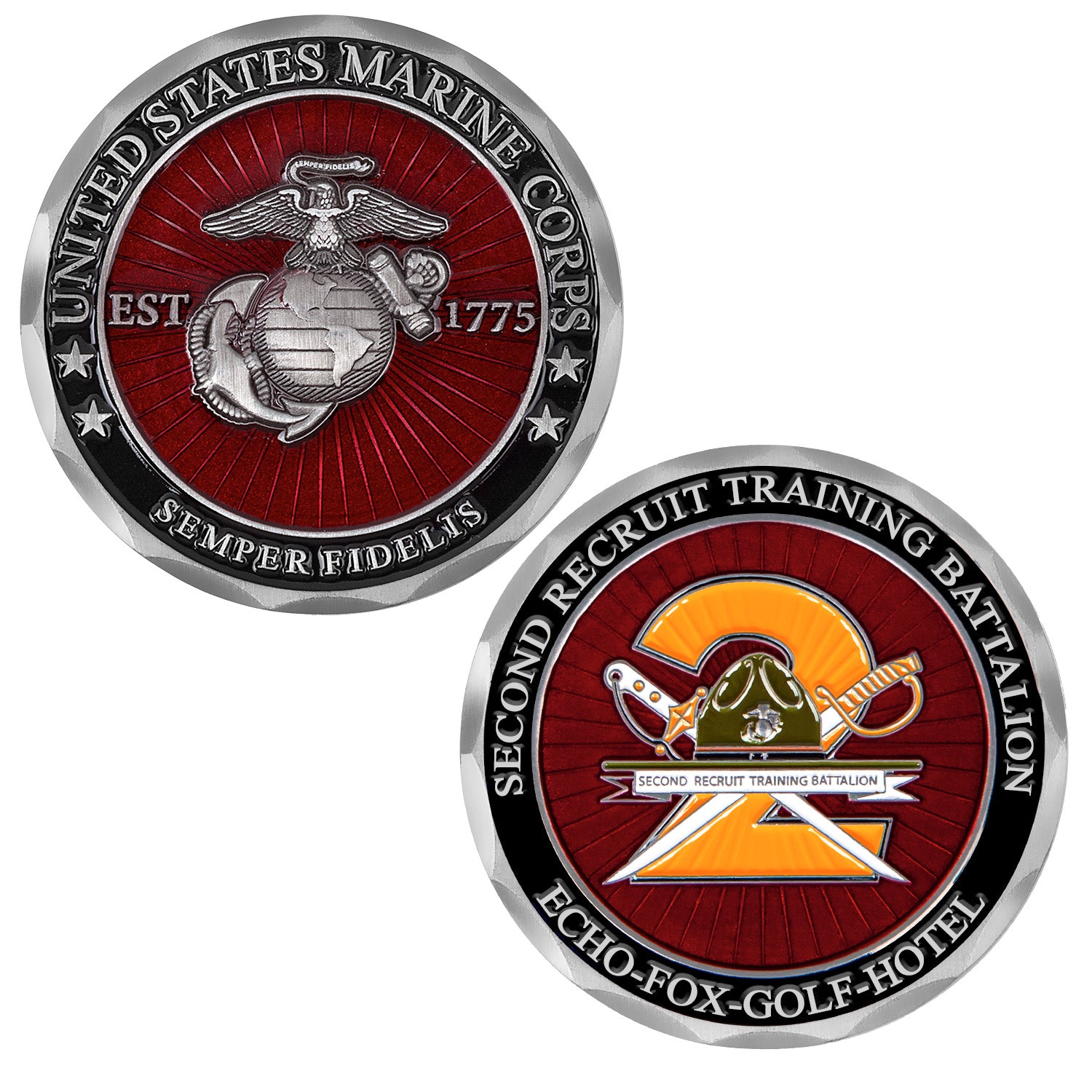 MCRD San Diego USMC Battalion Challenge Coins