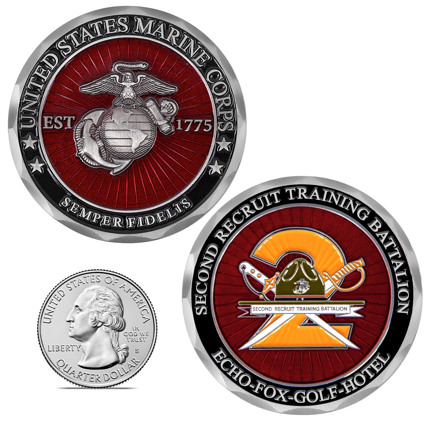 MCRD San Diego USMC Battalion Challenge Coins