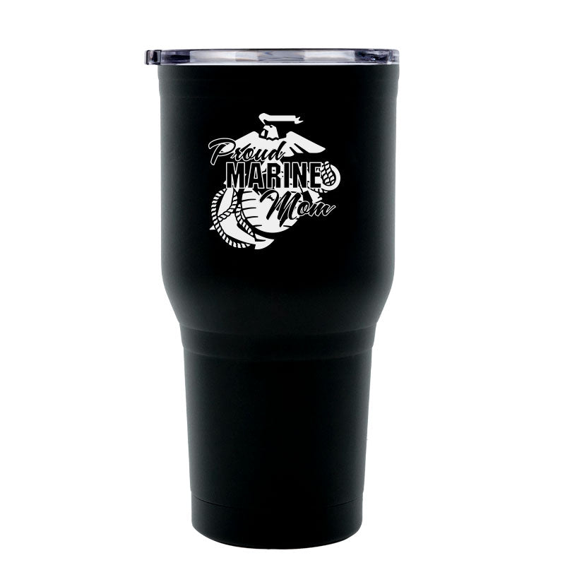 30 Oz USMC Tumbler, Proud Marine Mom tumbler, Patriotic gifts, Marine Mom gift