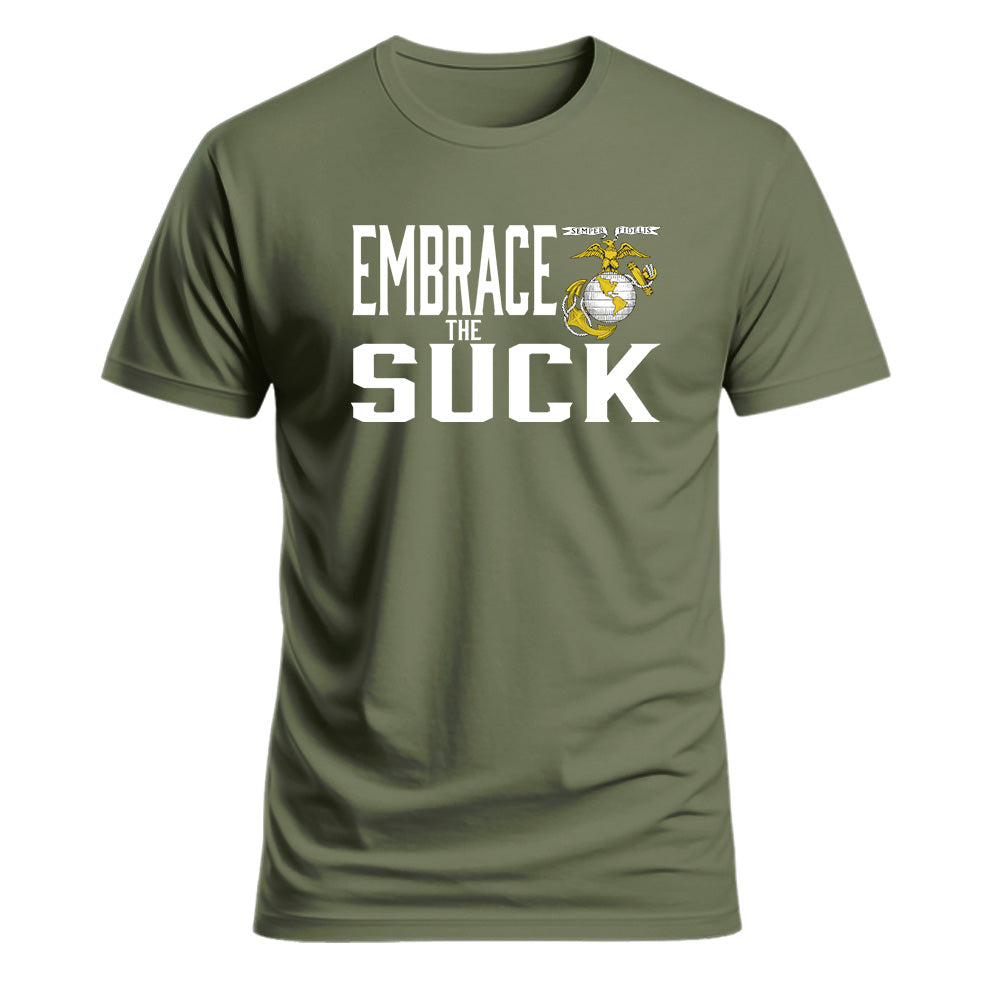 USMC Embrace The Suck Marine Corps T Shirt-Made in USA