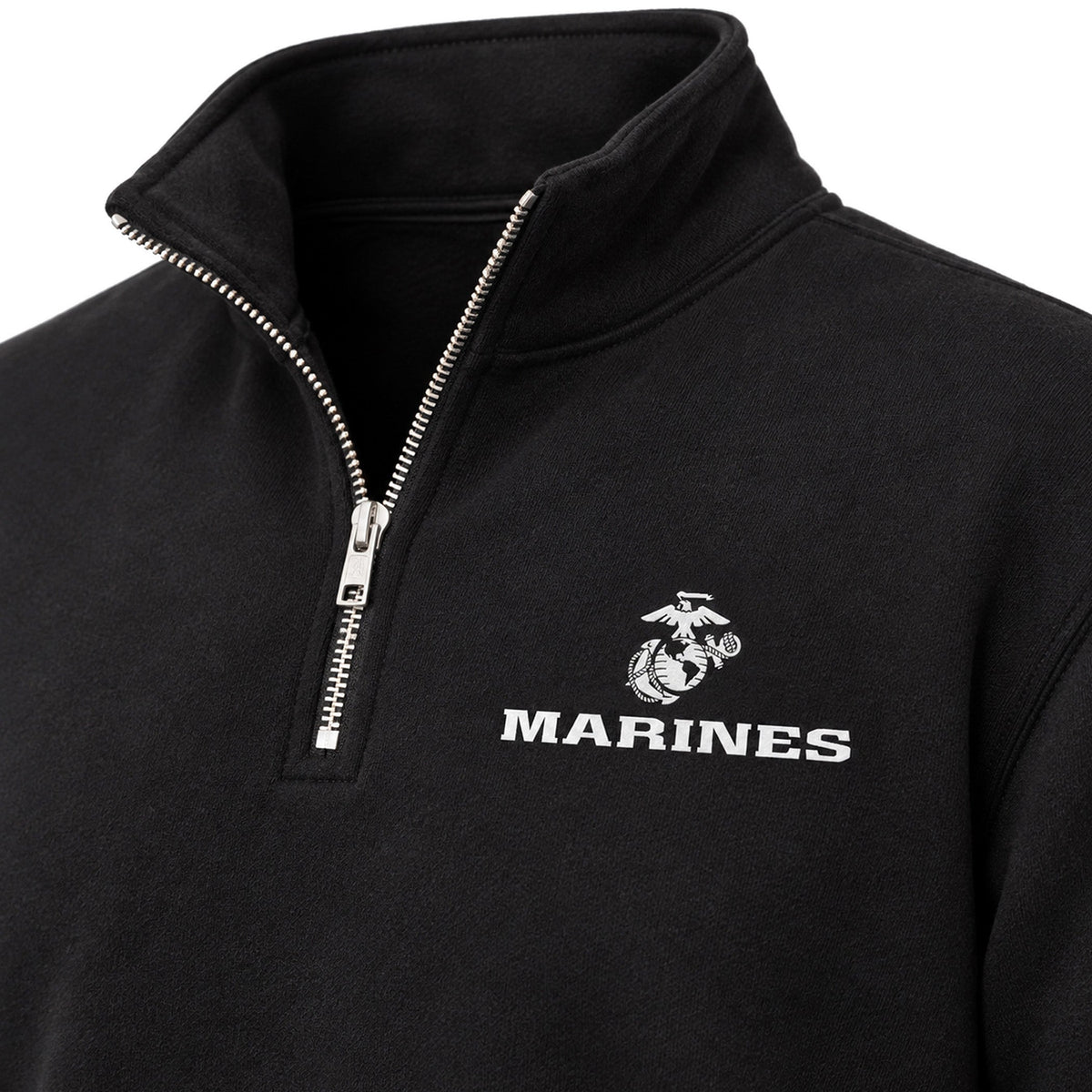 Black Marines Eagle Globe and Anchor midweight quarter-zip pullover