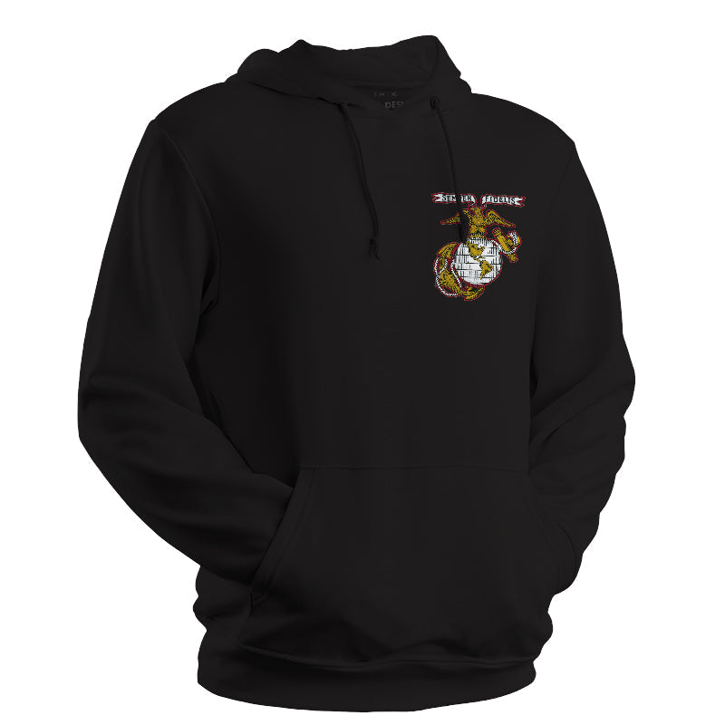 USMC Old Time EGA Patch Embroidered Marine Corps Sweatshirt