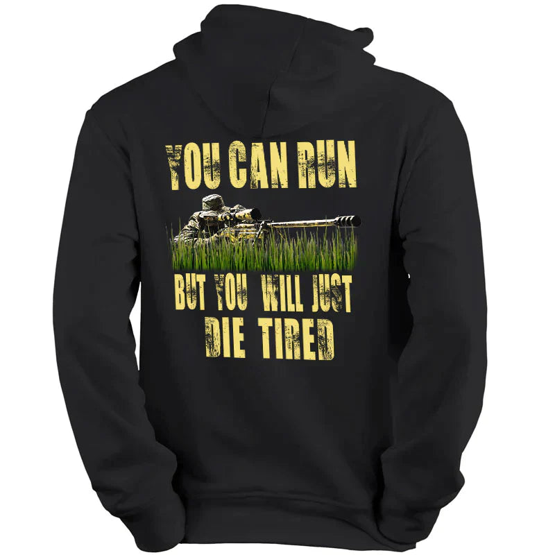 sniper one shot one kill sweatshirt death from afar sniper hoodie black