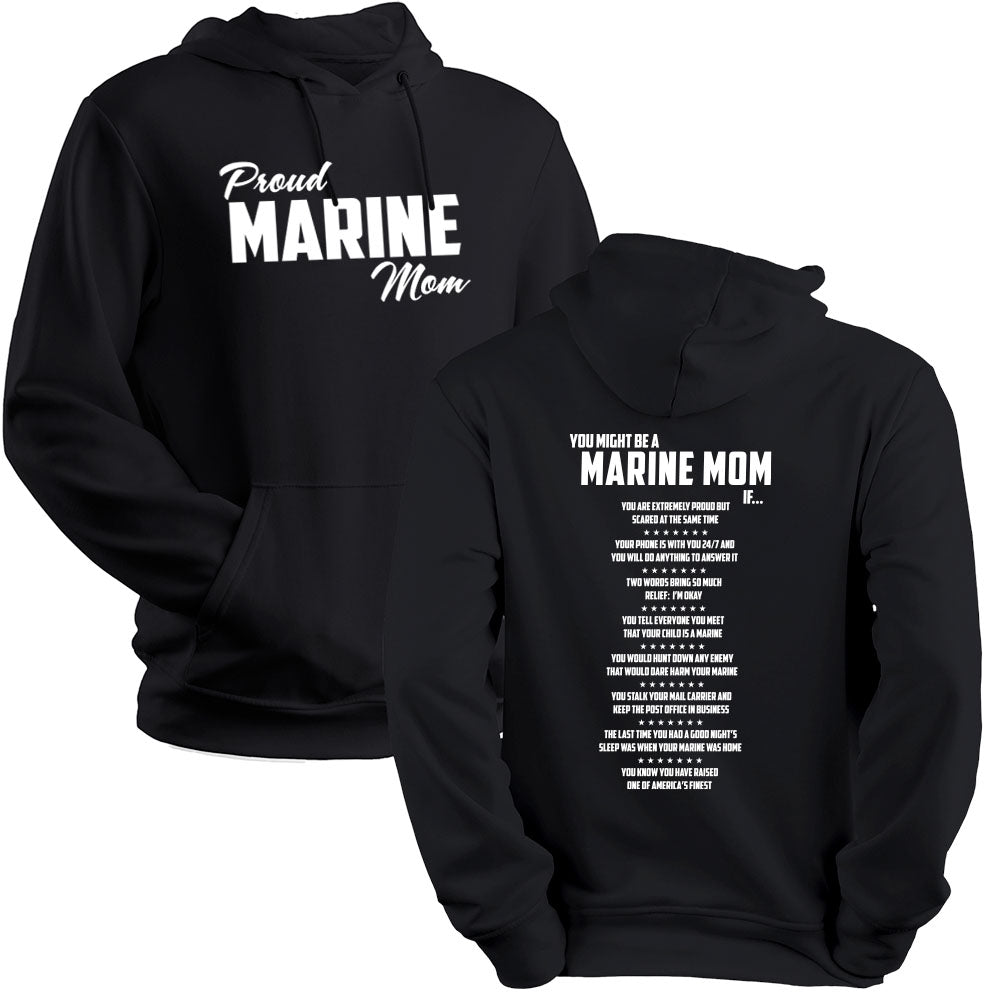 You Might Be a Marine Family If  Marine Graduation Hoodie