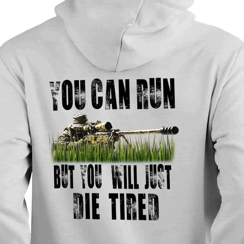 sniper one shot one kill sweatshirt death from afar sniper hoodie gray