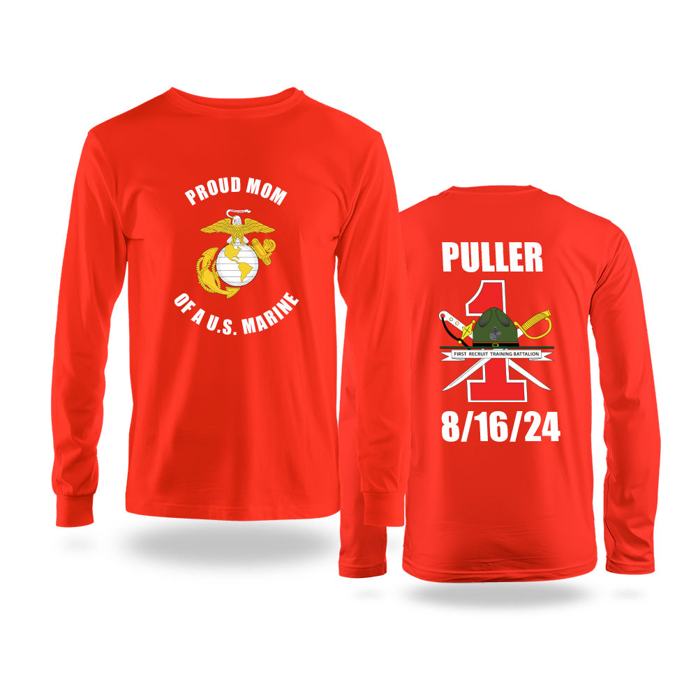 Proud Family Custom Long Sleeve Marine Family Day T-shirt