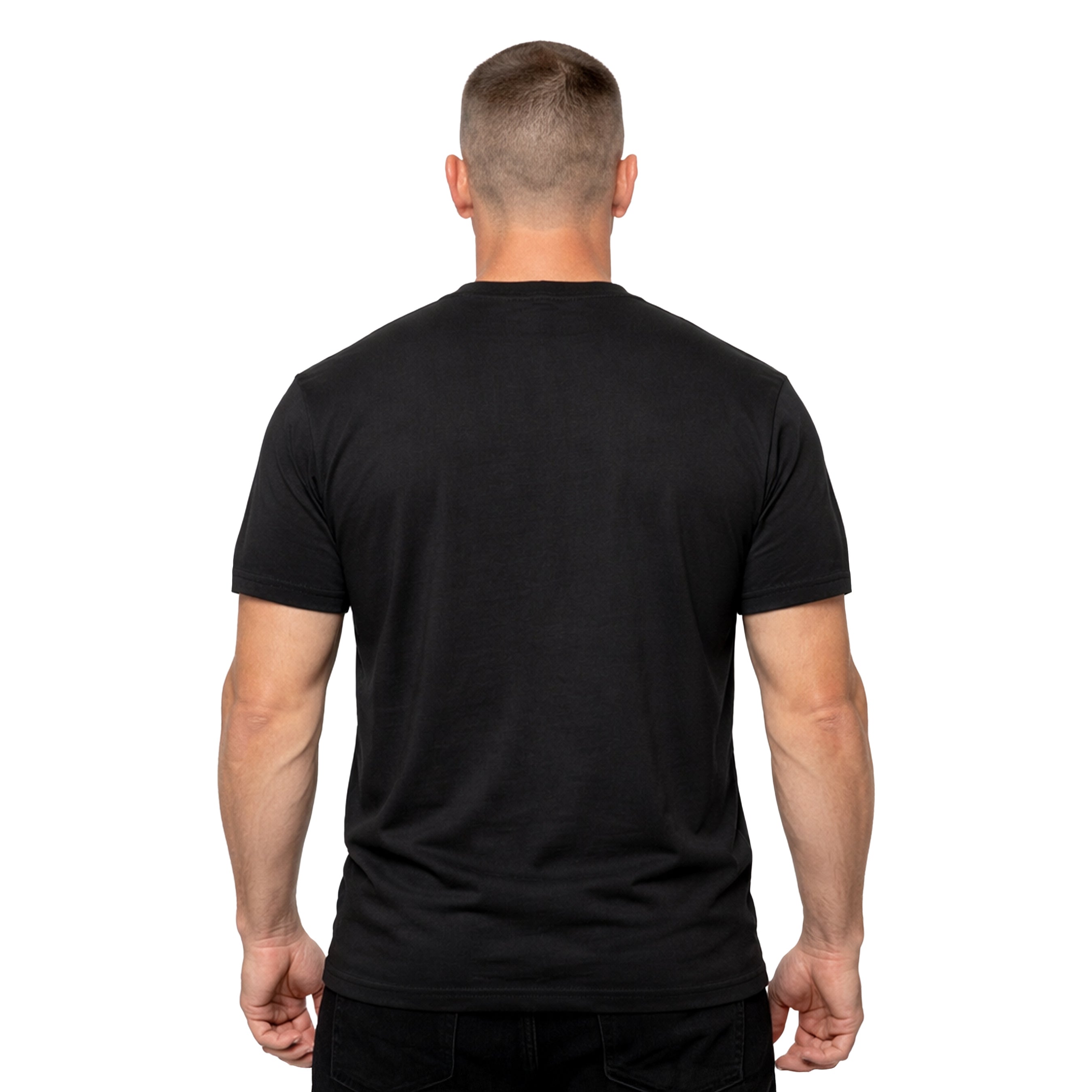 USMC Split Flag & EGA T-Shirt - Black