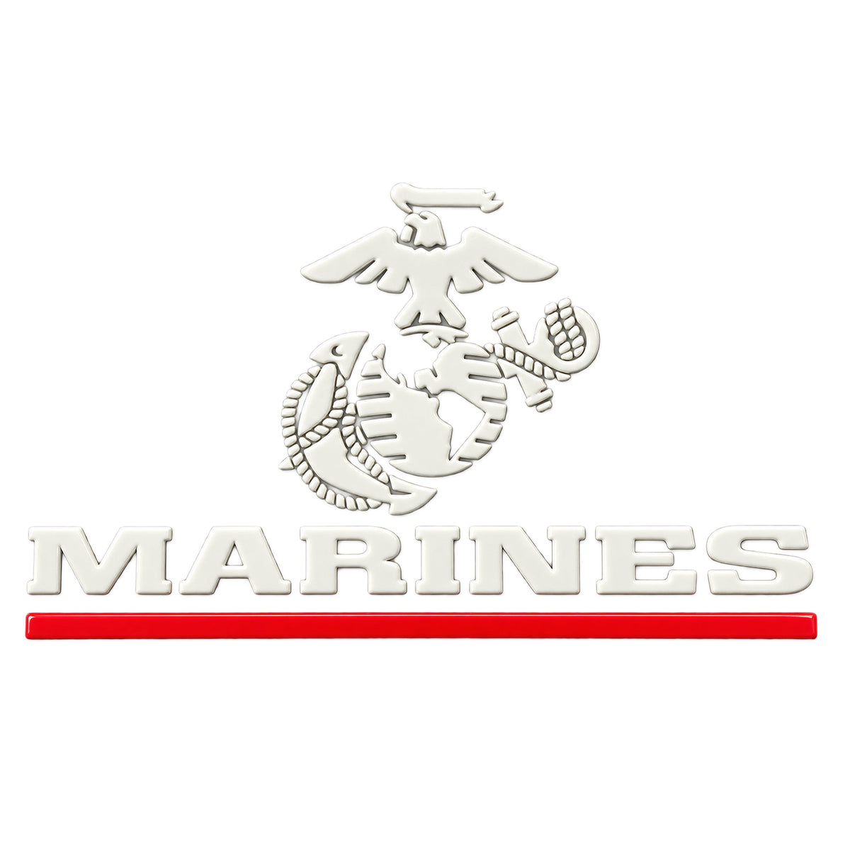 USMC Red Line Marines silicone chest logo 