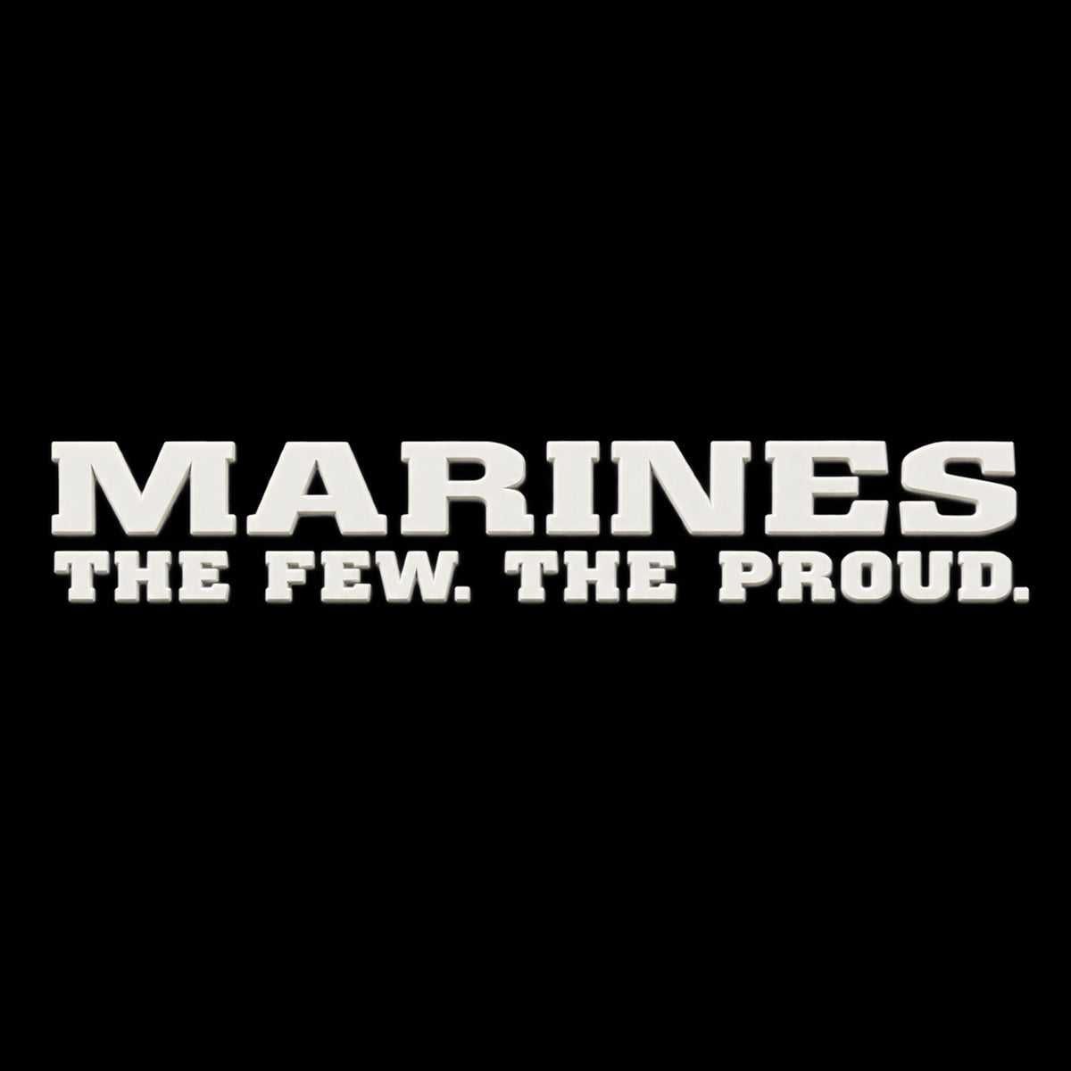 The Few The Proud silicone chest logo