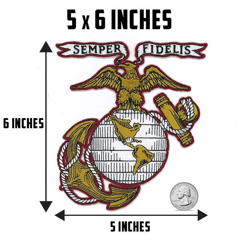 USMC Old Time EGA Patch Embroidered Marine Corps Sweatshirt