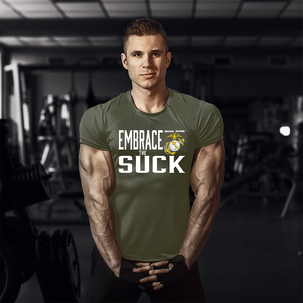 USMC Embrace The Suck Marine Corps T Shirt-Made in USA