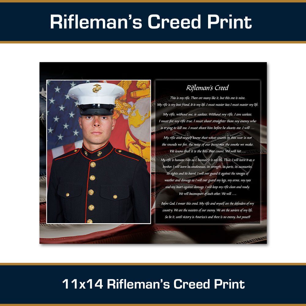 11" x 14" Rifleman's Creed Print