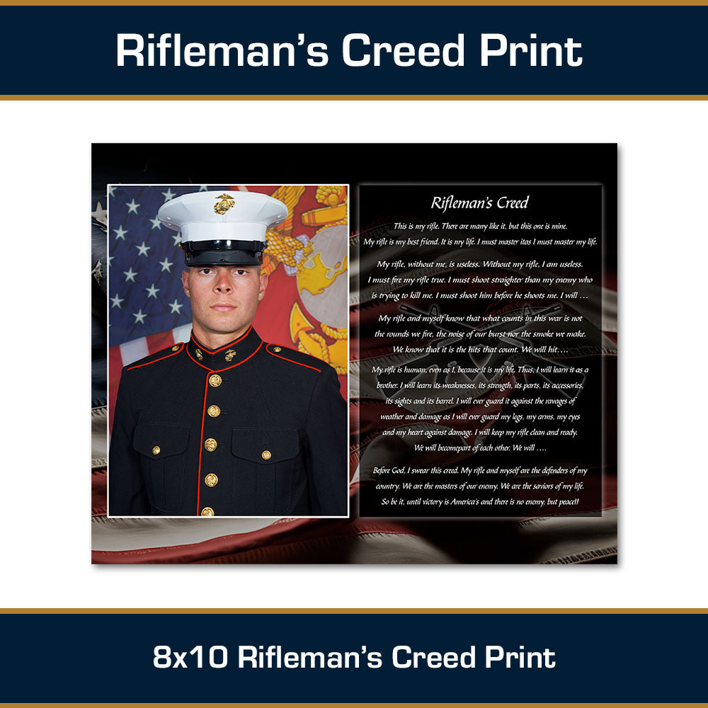 8" x 10" Rifleman's Creed Print