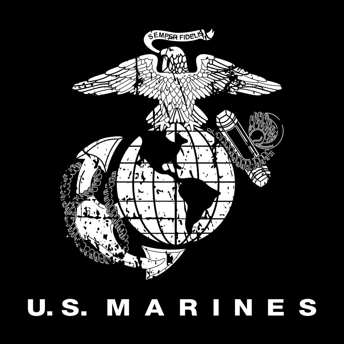 Eagle Globe Anchor chest emblem