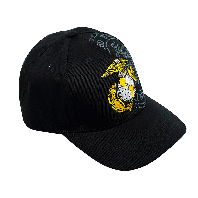 US Marine Corps Hat - Embroidered Logo Marine Corps Hat for Men or Women – Adjustable USMC Hat – Vet Owned Business