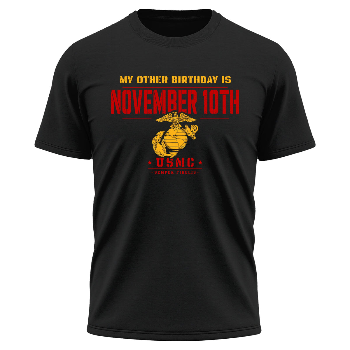 Marines November 10th Semper Fi Birthday Performance T-Shirt