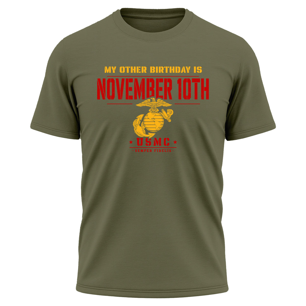 Marines November 10th Semper Fi Birthday Performance T-Shirt