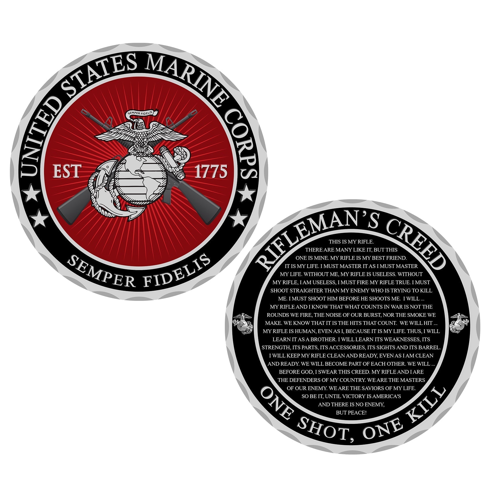 Rifleman's Creed Challenge Coin